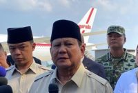 Presiden Prabowo Subianto tiba dihalim perdana kusuma