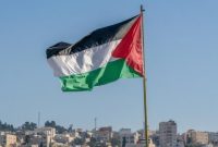 Para delegasi menghadiri peringatan Hari Solidaritas Internasional dengan Rakyat Palestina di Markas Besar PBB, New York.