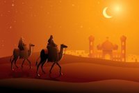 Ilustrasi Rasulullah SAW saat membimbing seorang lelaki Anshar untuk bekerja mencari kayu bakar sebagai jalan keluar dari kemiskinan.