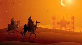 Ilustrasi Rasulullah SAW saat membimbing seorang lelaki Anshar untuk bekerja mencari kayu bakar sebagai jalan keluar dari kemiskinan.