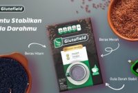 Produk Glutafield diformulasikan dari bahan pangan alami seperti beras merah, beras hitam, dan inulin untuk membantu menjaga kestabilan gula darah.