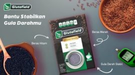 Produk Glutafield diformulasikan dari bahan pangan alami seperti beras merah, beras hitam, dan inulin untuk membantu menjaga kestabilan gula darah.