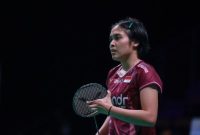 Gregoria Mariska Tunjung saat tampil di Kumamoto Masters Japan 2025.