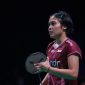 Gregoria Mariska Tunjung saat tampil di Kumamoto Masters Japan 2025.