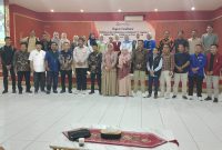 Bawaslu Kerinci bersama peserta rapat fasilitasi di Aula Hotel Mahkota.