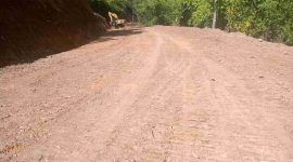 Progres pembukaan jalan baru TMMD 126 Kodim 0417/Kerinci di Desa Sungai Jernih.