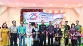 Wakil Wali Kota Sungai Penuh, Azhar Hamzah, bersama Bupati Kerinci dan jajaran pengurus Sempoa SIP menghadiri perayaan Anniversary ke-25 Sempoa SIP TC Gajah Mada Sumbar-Kerinci, Sabtu (1/11).