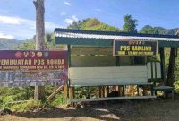 Pos Kamling TMMD ke-126 Kodim 0417/Kerinci di Desa Sungai Jernih rampung 100 persen ( Foto Humas Kodim)