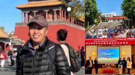 E. Wiryadi, ASN Bappeda Kota Sungai Penuh, saat mengikuti pelatihan pengentasan kemiskinan di Tiongkok.