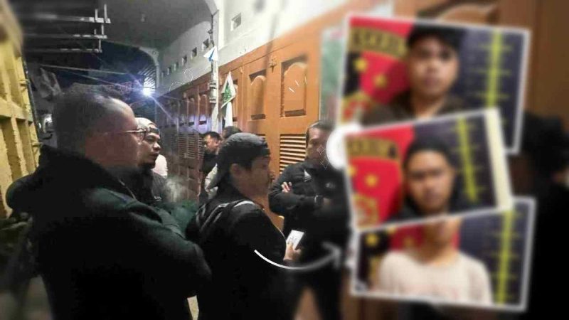 Petugas Polres Kerinci saat menangkap tiga pelaku pengeroyokan di Tanjung Pauh Hilir.