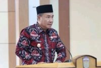 Walikota Sungai Penuh Alfin, SH melepas Kafilah MTQ ke-54 Provinsi Jambi.