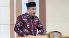 Walikota Sungai Penuh Alfin, SH melepas Kafilah MTQ ke-54 Provinsi Jambi.