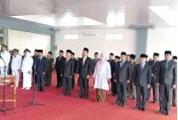 Wakil Bupati Murison memimpin pelantikan 28 pejabat eselon III Pemkab Kerinci dalam acara penyegaran birokrasi, Selasa (25/11/2025).