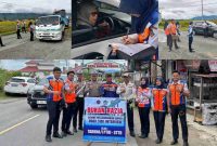 Petugas Dishub, Taruna STTD, dan Satlantas Polres Kerinci melakukan Survey RSI di titik exit Kota Sungai Penuh.