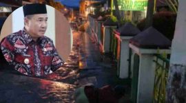 Walikota Sungai Penuh Alfin, SH, mengimbau warga stop buang sampah ke drainase.