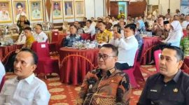 Wali Kota Sungai Penuh, Alfin, SH mengikuti Rapat Koordinasi dan Evaluasi Hasil SPI 2024 yang digelar di Auditorium Rumah Dinas Gubernur Jambi, Rabu (26/11).