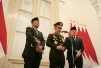 Foto: Kapolri Jenderal Listyo Sigit Prabodo di Istana Merdeka. (Rolando F/detikcom)