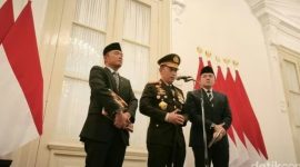 Foto: Kapolri Jenderal Listyo Sigit Prabodo di Istana Merdeka. (Rolando F/detikcom)
