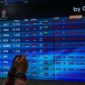 Foto: Layar menampilkan pergerakan Indeks Harga Saham Gabungan (IHSG) di gedung Bursa Efek Indonesia, Jakarta, (Foto CNBC Indonesia)