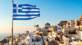 Foto: Ilustrasi bendera Yunani. (Istimewa)