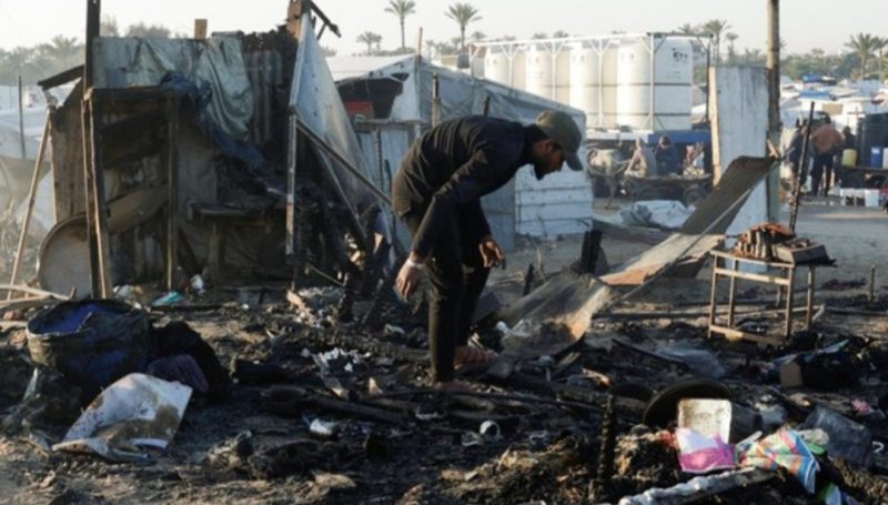 Foto: Ilustrasi kamp pengungsi di Gaza (REUTERS/Hatem Khaled).