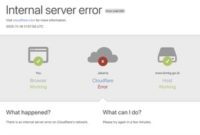 Halaman error Cloudflare saat layanan mengalami gangguan.( Tangkapan layar)