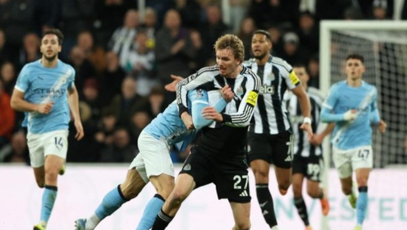 Newcastle United vs Manchester City masih 0-0 di babak pertama. (REUTERS/Scott Heppell)