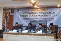 Presiden Prabowo Subianto resmi membuka Musyawarah Nasional (Munas) XI MUI di Hotel Mercure Ancol, Jakarta Utara, Rabu (20/11/2025).