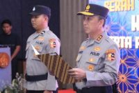 Kadivhumas Polri Irjen Sandi Nugroho memimpin acara Serah Terima Jabatan Karo Multimedia serta pengantar purnabakti sejumlah personel Divhumas Polri di Jakarta, Kamis (6/11/2025).