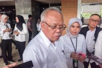 Kepala OIKN Basuki Hadimuljono saat rapat Komisi II DPR RI membahas dampak putusan MK terhadap mekanisme HGU di IKN.