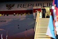 Presiden Prabowo Subianto dan Perdana Menteri Australia Anthony Albanese berfoto bersama di atas kapal perang HMAS Canberra, Sydney, Rabu (12/11/2025).
