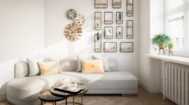 Ruang keluarga bergaya Scandinavian dengan sentuhan warna netral yang membuat ruangan terasa lebih luas dan nyaman.