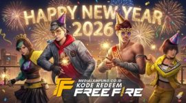 Ilustrasi Free Fire dengan bocoran kode redeem terbaru edisi 30 Desember 2025 yang menawarkan skin senjata, bundle, dan diamond gratis.