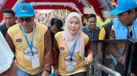 Wali Kota Sungai Penuh Alfin, SH, bersama Ketua TP-PKK Ny. Sri Kartini Alfin menghadiri APEKSI Outlook 2026 di Kota Bandar Lampung, Sabtu (21/12).