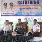 Bupati Kerinci Monadi memberikan sambutan di Gathering Media 2025.