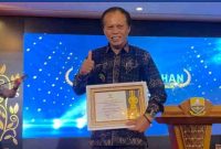 Wakil Wali Kota Sungai Penuh Azhar Hamzah menghadiri Anugerah Keterbukaan Informasi Provinsi Jambi 2025.
