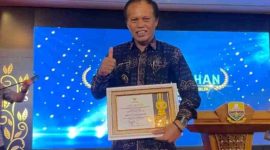 Wakil Wali Kota Sungai Penuh Azhar Hamzah menghadiri Anugerah Keterbukaan Informasi Provinsi Jambi 2025.