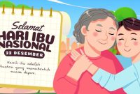 Ilustrasi ucapan hari Ibu Nasional (Foto: Canva)