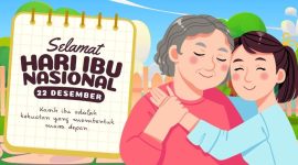 Ilustrasi ucapan hari Ibu Nasional (Foto: Canva)