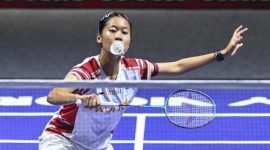 Tim bulutangkis putri Indonesia merayakan kemenangan 3-0 atas Myanmar pada perempat final SEA Games 2025 di Pathum Thani, Thailand.