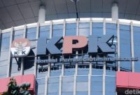 Gedung Komisi Pemberantasan Korupsi (KPK) di Jakarta. KPK menetapkan lima tersangka dalam kasus korupsi yang melibatkan pegawai KPP Madya Jakarta Utara.