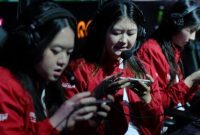 Timnas Mobile Legends Women Indonesia bersiap melawan Laos pada babak playoff SEA Games 2025 di Bangkok, Thailand.