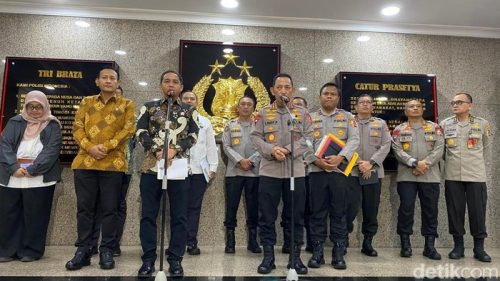 Kapolri Jenderel Sigit dan Menhut Raja Juli (Foto: Devi Puspitasari/detikcom)