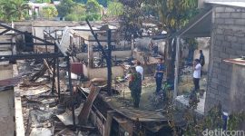 Foto: Kebakaran Panti Werdha Damai di Manado. (Fistel Mukuan/detikcom)