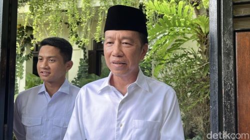 Presiden ke-7 RI Joko Widodo di kediamannya,( Foto Detik)