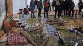 Pemerintah Arab Saudi menyampaikan kecaman keras atas serangan teroris di Masjid Imam Ali bin Abi Talib, Homs, Suriah, yang menewaskan sejumlah jamaah saat salat Jumat.