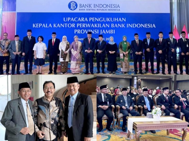 Wakil Bupati Kerinci H. Murison saat pengukuhan Kepala BI Jambi, Senin (26/1/2026). (foto Kerinci satu)