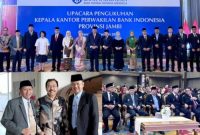 Wakil Bupati Kerinci H. Murison saat pengukuhan Kepala BI Jambi, Senin (26/1/2026). (foto Kerinci satu)