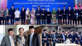 Wakil Bupati Kerinci H. Murison saat pengukuhan Kepala BI Jambi, Senin (26/1/2026). (foto Kerinci satu)