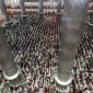 Pelaksanaan salat di Masjid Istiqlal. (Foto: Anadolu via Getty Images/Anadolu)